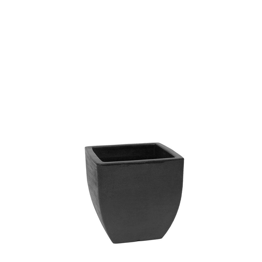 Vaso Malta Trapézio 30 X 30 Cm Cor 07 - Preto Sólido