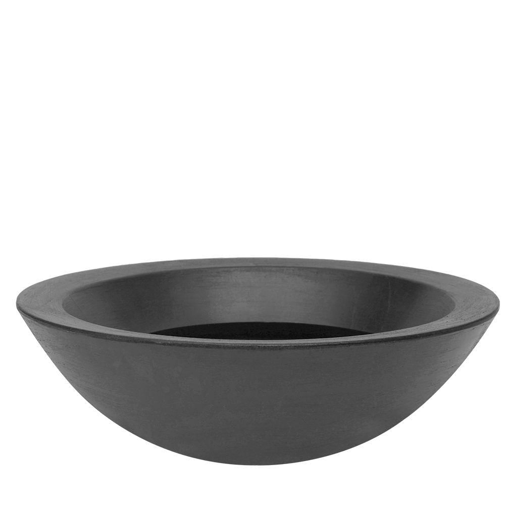 Vaso Malta Bowl 54 X 17 Cm Cor 07 - Preto Sólido