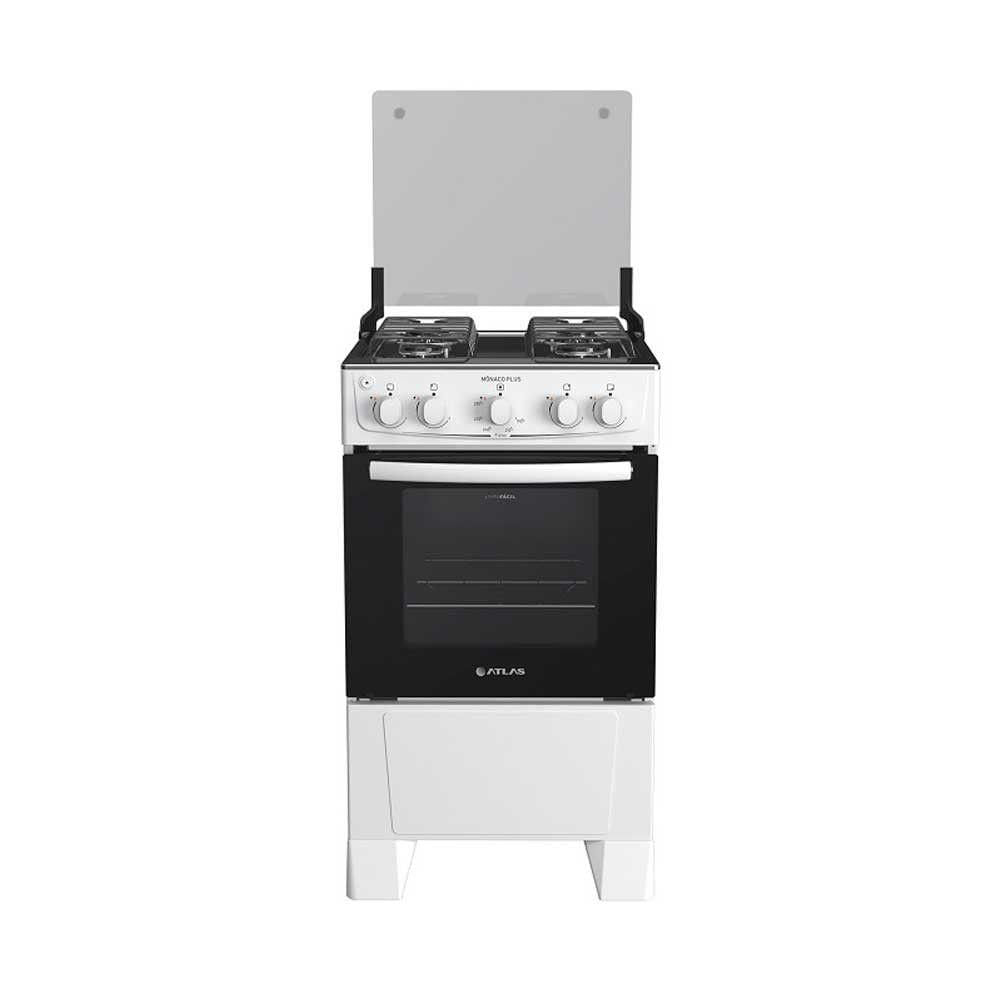 Fogão Atlas 4 Bocas Mônaco Plus Acendimento Automático Branco Bivolt