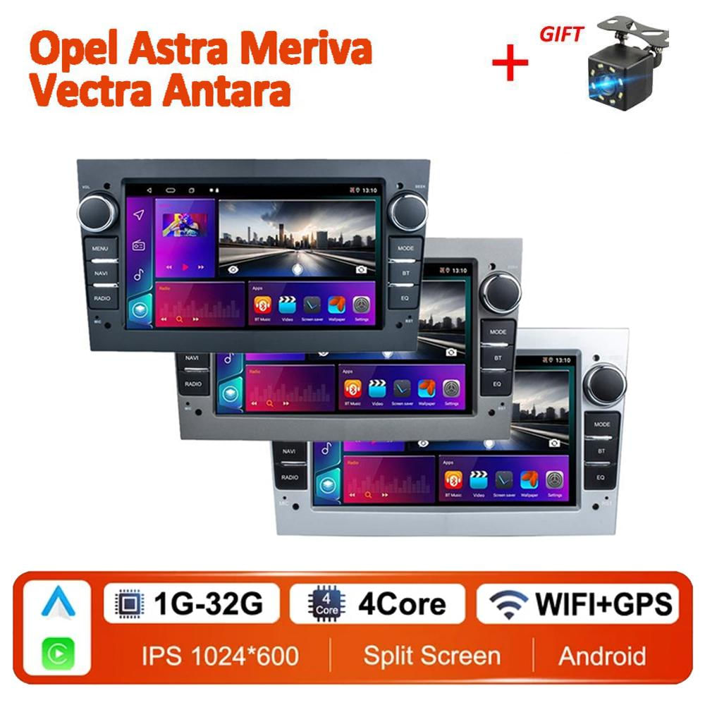 Rádio Automotivo Android Carplay para Opel Astra Meriva Vectra Antara Zafira Corsa 2 DIN