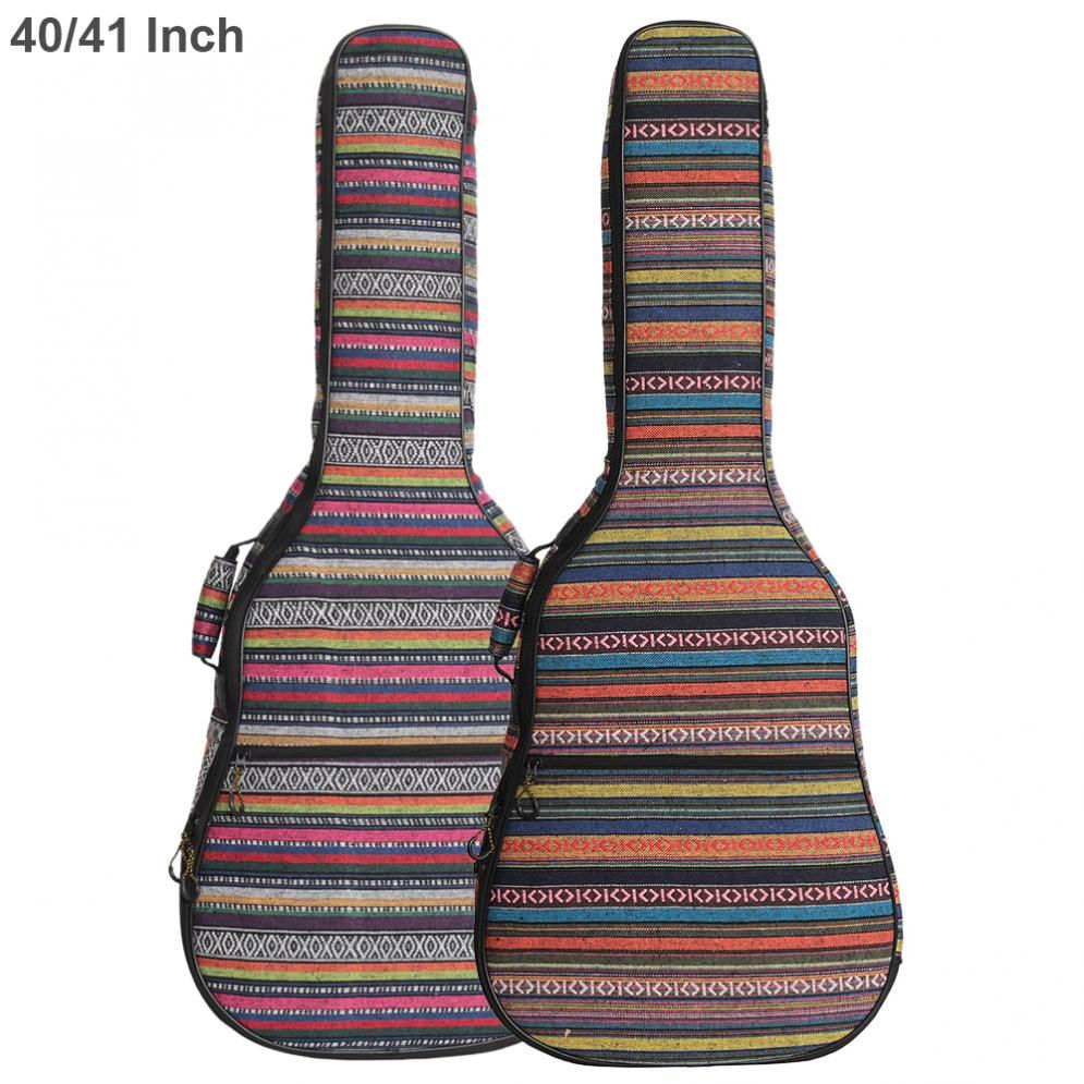 Bolsa de Violão Acústico Tricotada 40/41 Polegadas com Alças Duplas