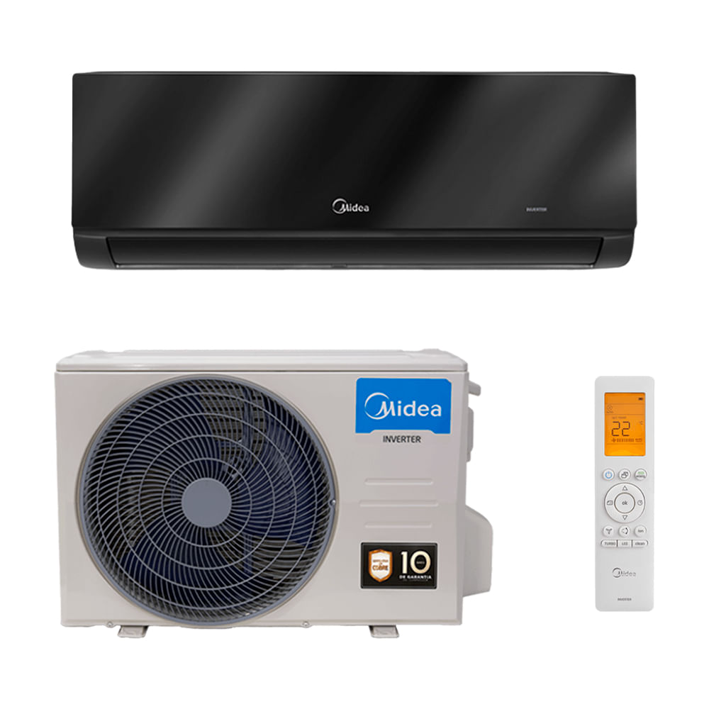Ar Condicionado Split Hi Wall Midea Save Connect Black 18.000 Btus Quente e Frio 220v R-32