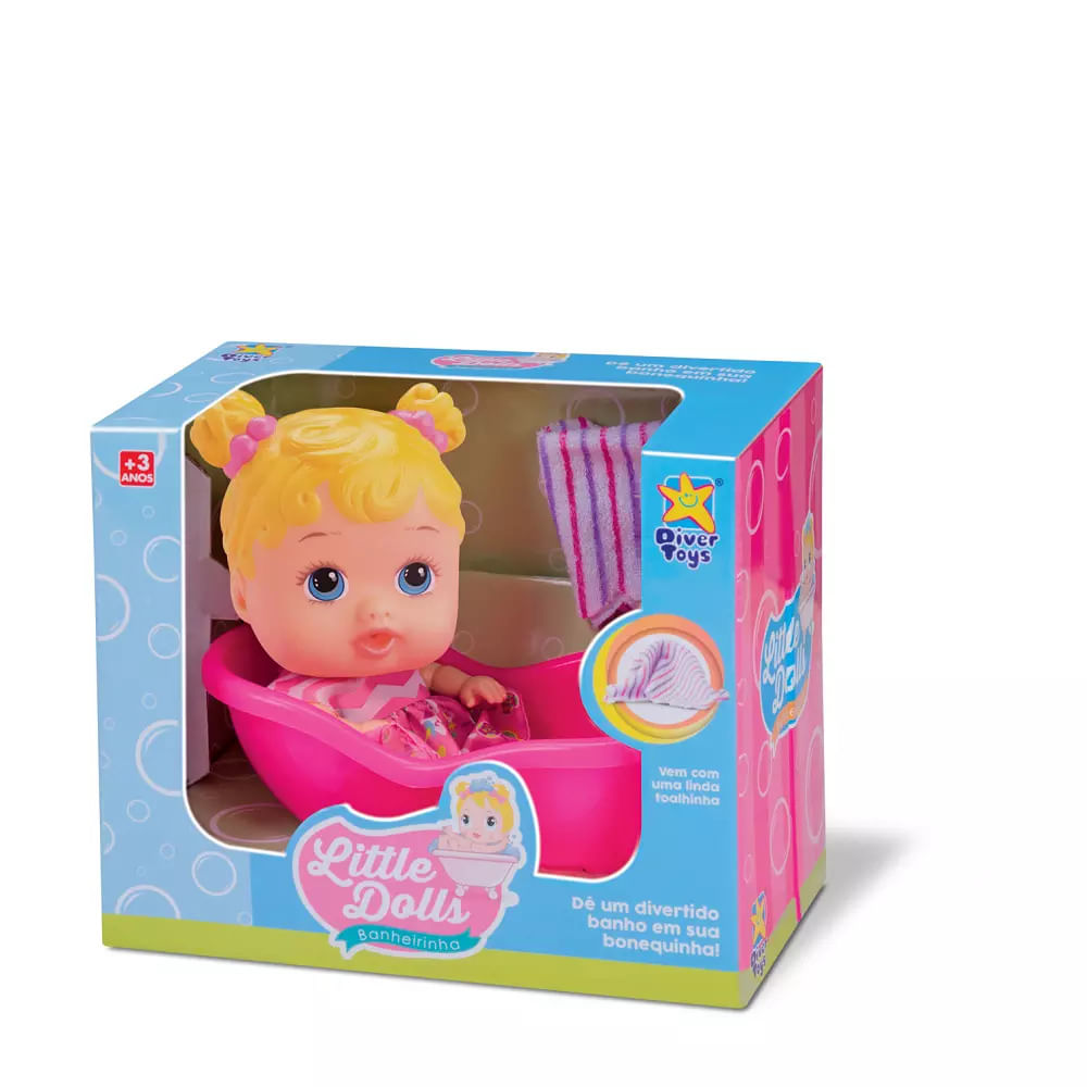 Boneca Divertoys Little Banheirinha