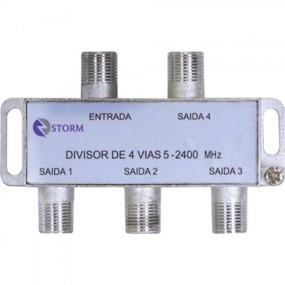 Divisor Satélite 1/4 5-2400 Mhz Storm - Pct / 10