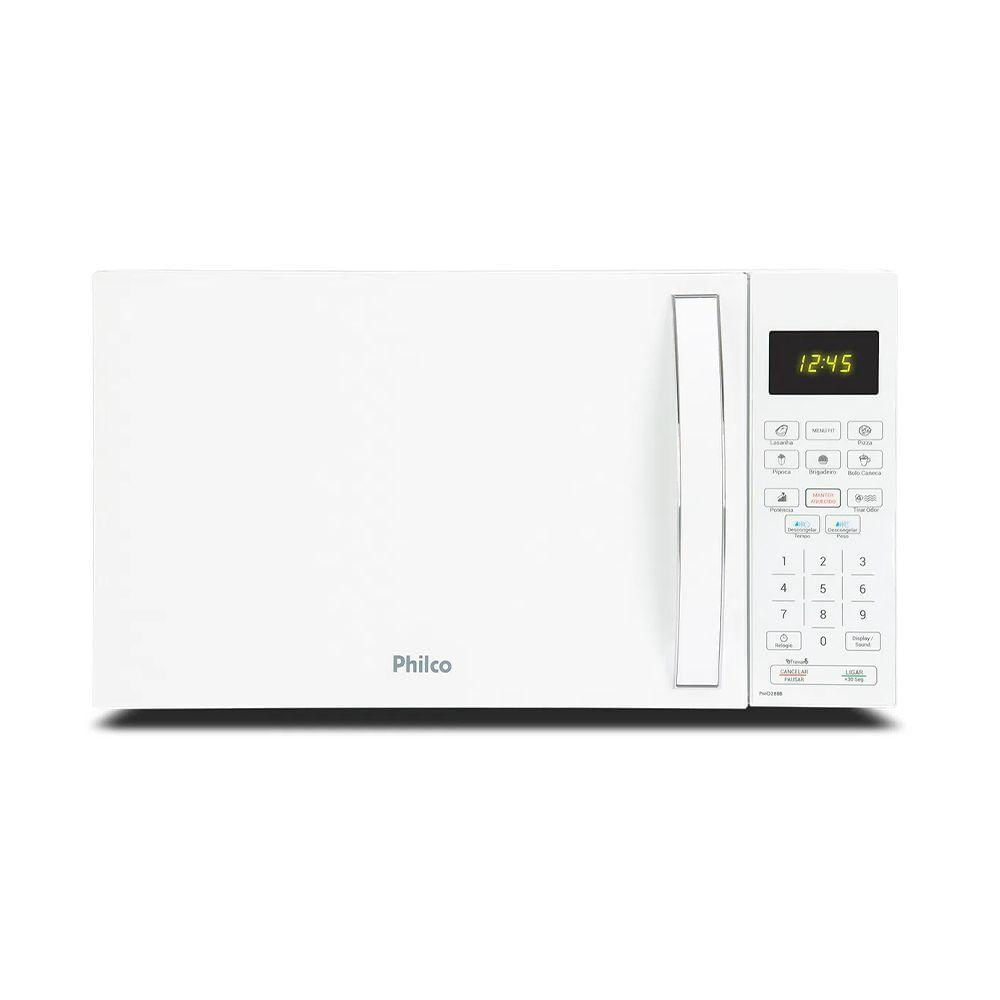 Micro-ondas Philco Limpa Fácil Multifunções 1100w 20 Litros Branco 220v