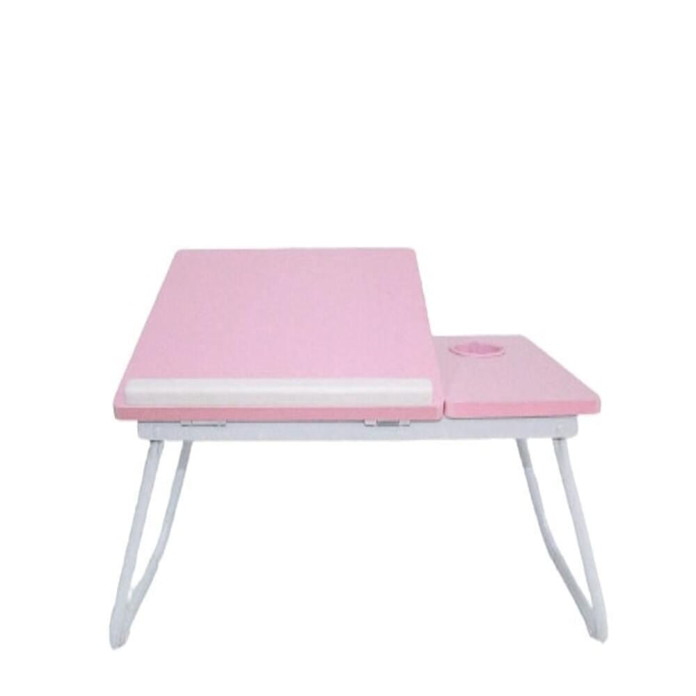 Suporte Para Notebook Mesa Em Madeira Cama Ajustavel Multifuncional Sofa Apoio Home Office Dobravel Rosa