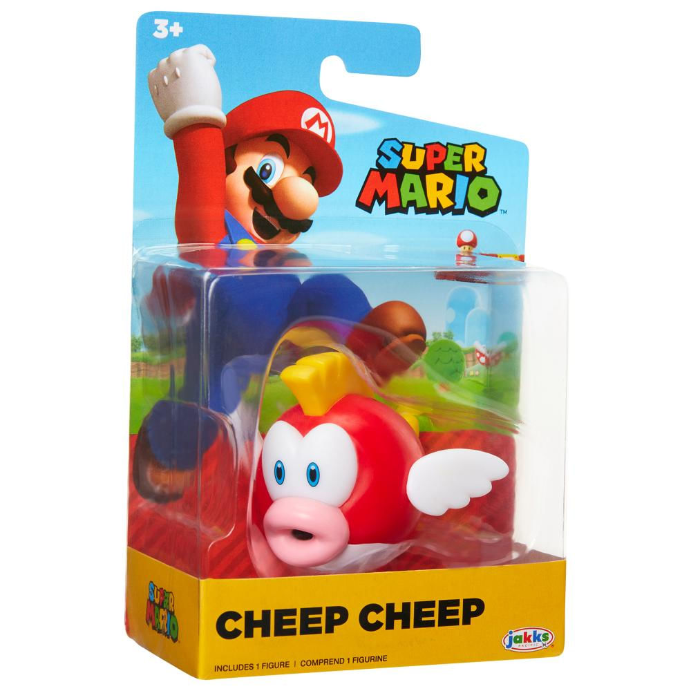 Super Mario - Boneco 2.5 Polegadas Colecionável (Cheep Cheep)