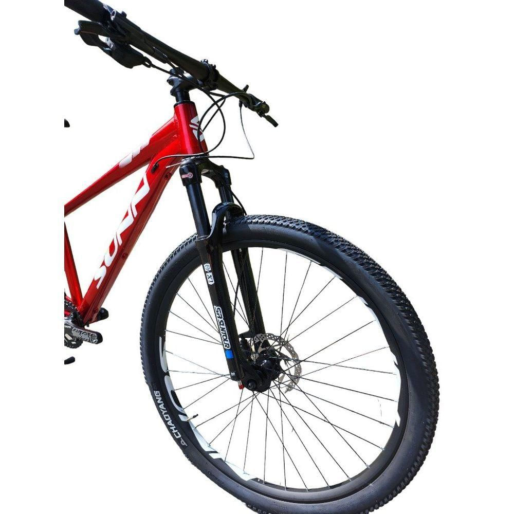 Bicicleta Aro29 Tam 15.5 Marca Sunn Modelo Hidra Comp 12v Shimano Deore E Suspensão Ar Suntour X1