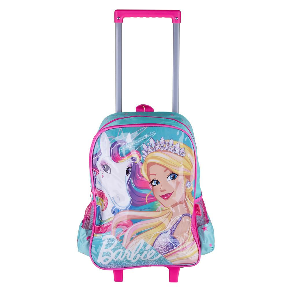 Mochila com Rodinhas Barbie Luxcel IC38192