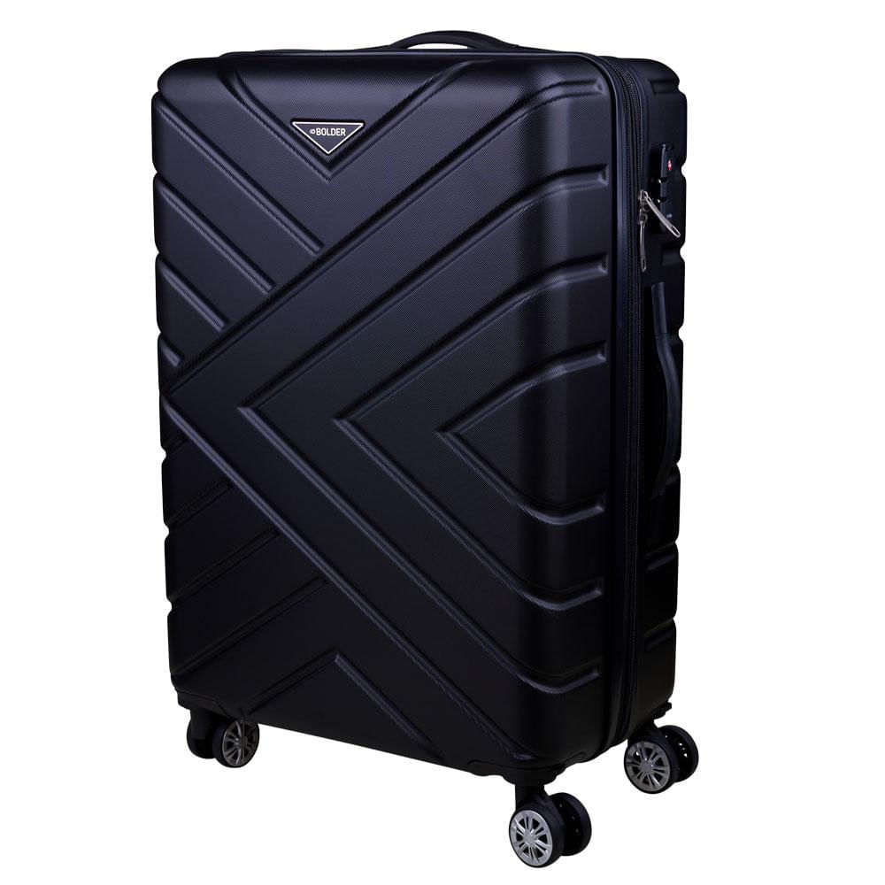 Mala de Viagem Média 15Kg VIP Bolder Preta Preto