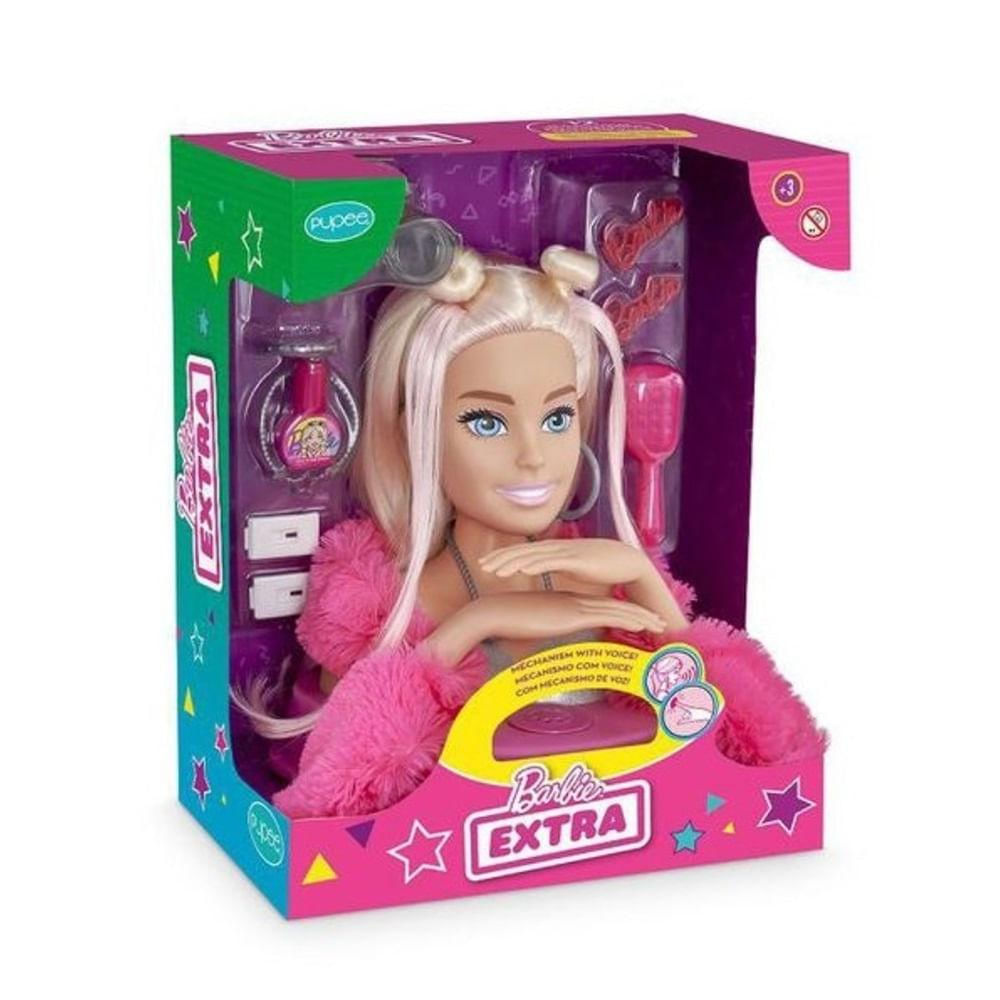 Barbie Styling Head Extra Com Frases - Pupee