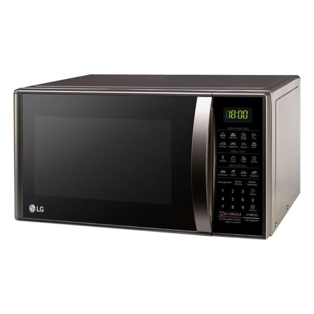 Micro-ondas LG 30 Litros Prata Limpa Fácil MS3043BRA 220V