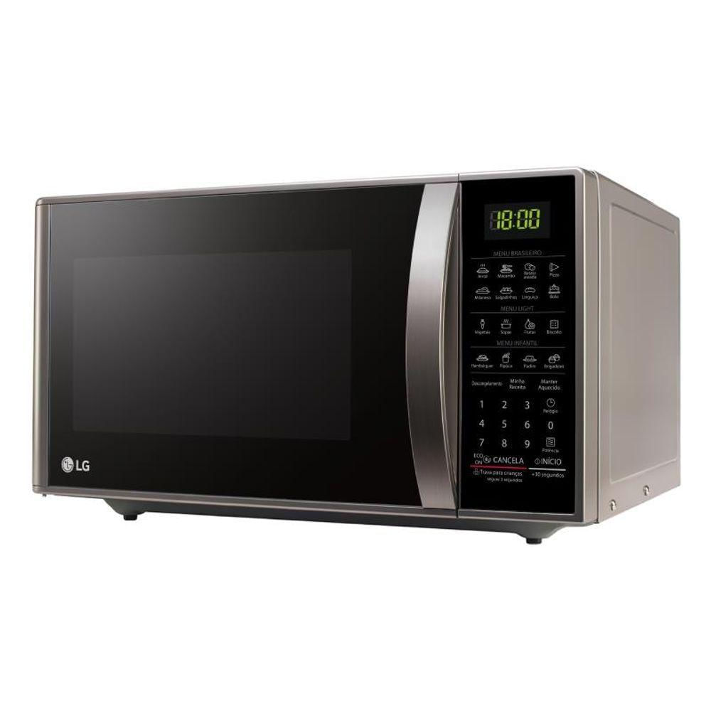 Micro-ondas LG 30 Litros Prata Limpa Fácil MS3043BRA 220V