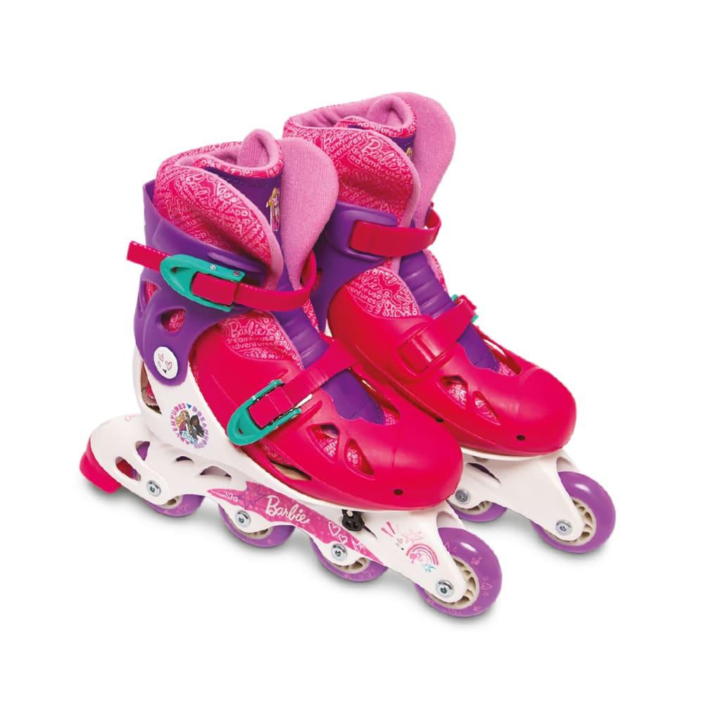 Barbie Patins Ajustável 33 a 36 e Acessórios -Fun Divirta-se