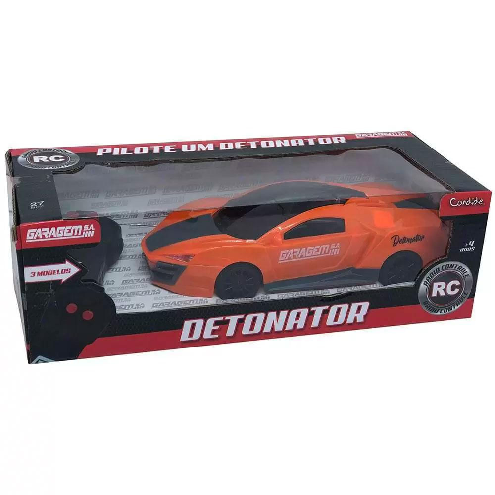 Carrinho de Controle Remoto Detonator Laranja - Candide