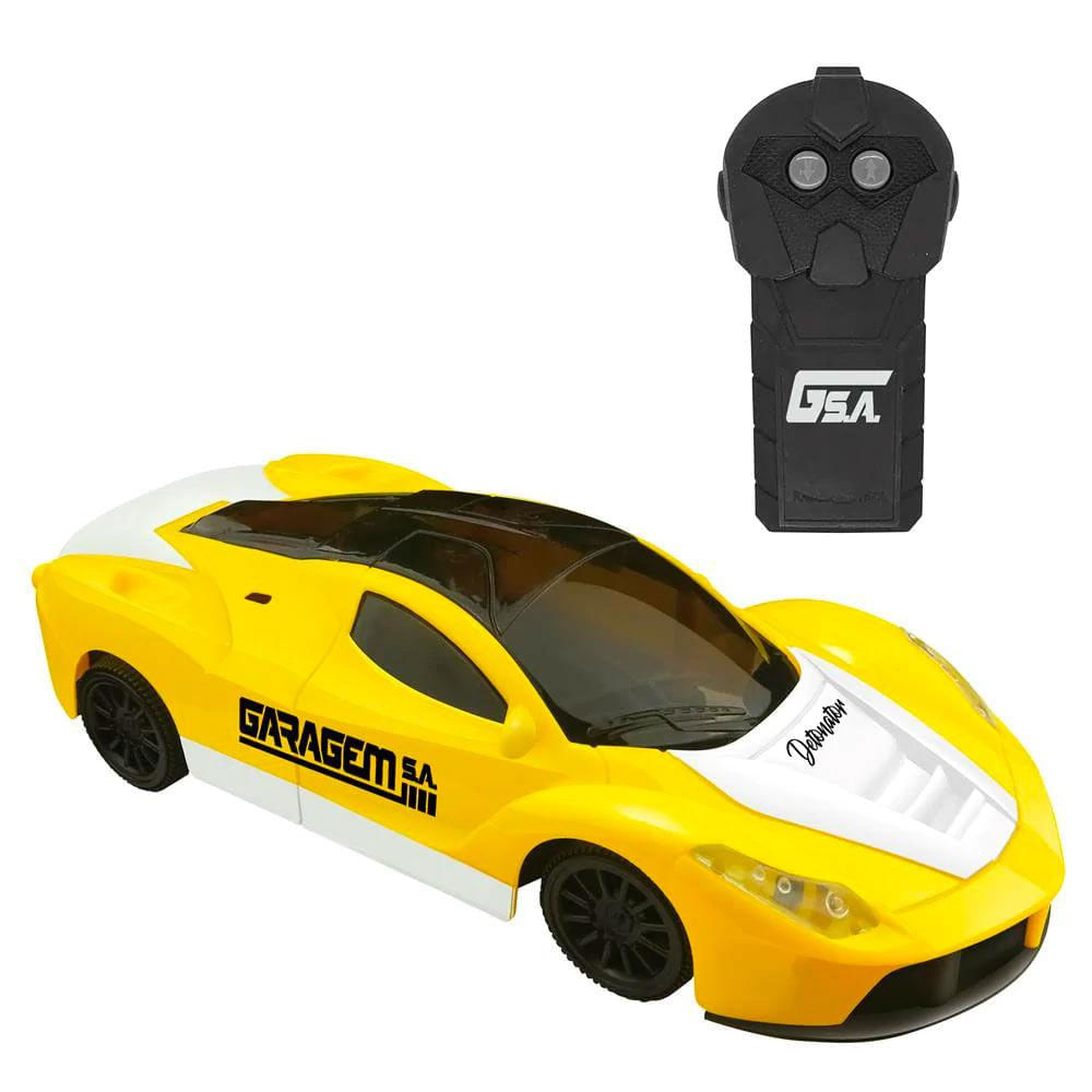 Carrinho de Controle Remoto Detonator Amarelo - Candide