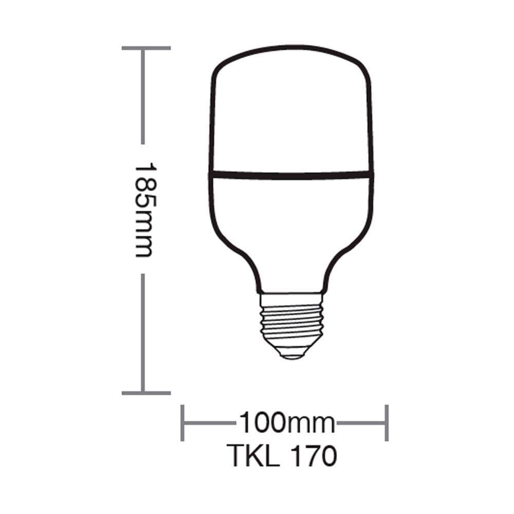 Lâmpada Led Taschibra Tkl 170 30w E27 Bivolt 6500k Luz Branca