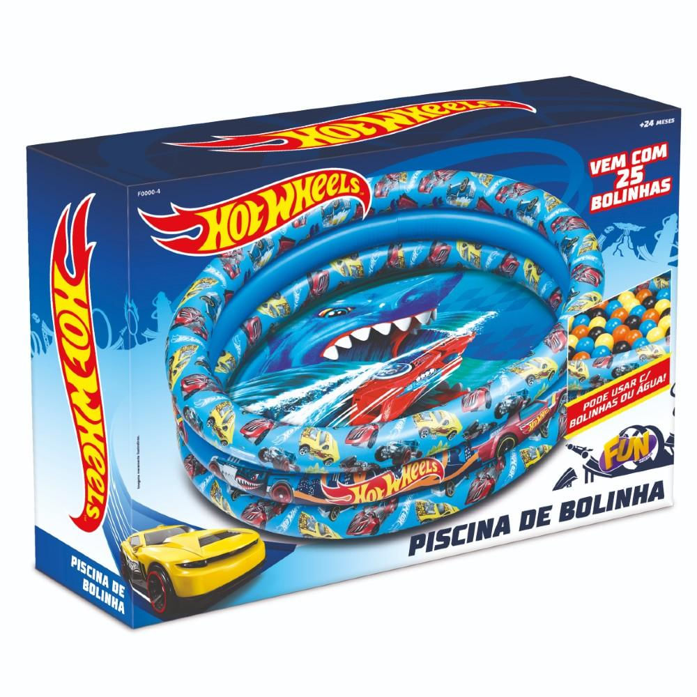 Piscina de Bolinhas Hot Wheels 25 bolinhas - Fun Divirta-se