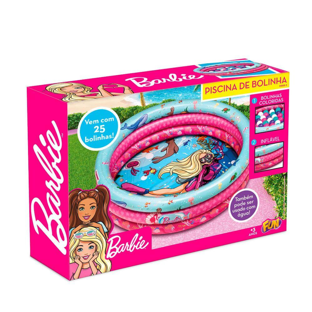 Piscina de Bolinhas Barbie com 25 bolinhas - Fun Divirta-se