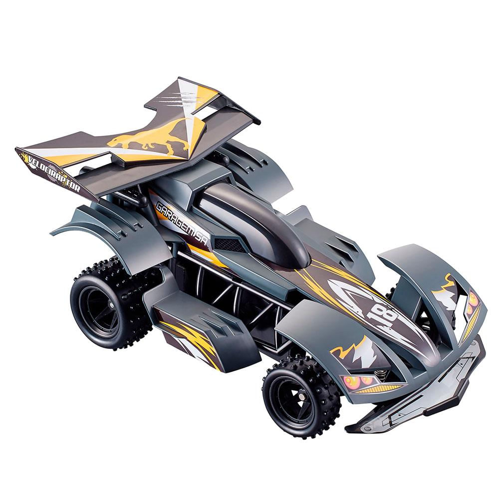 Carrinho de Controle Remoto Velociraptor RC Cinza - Candide