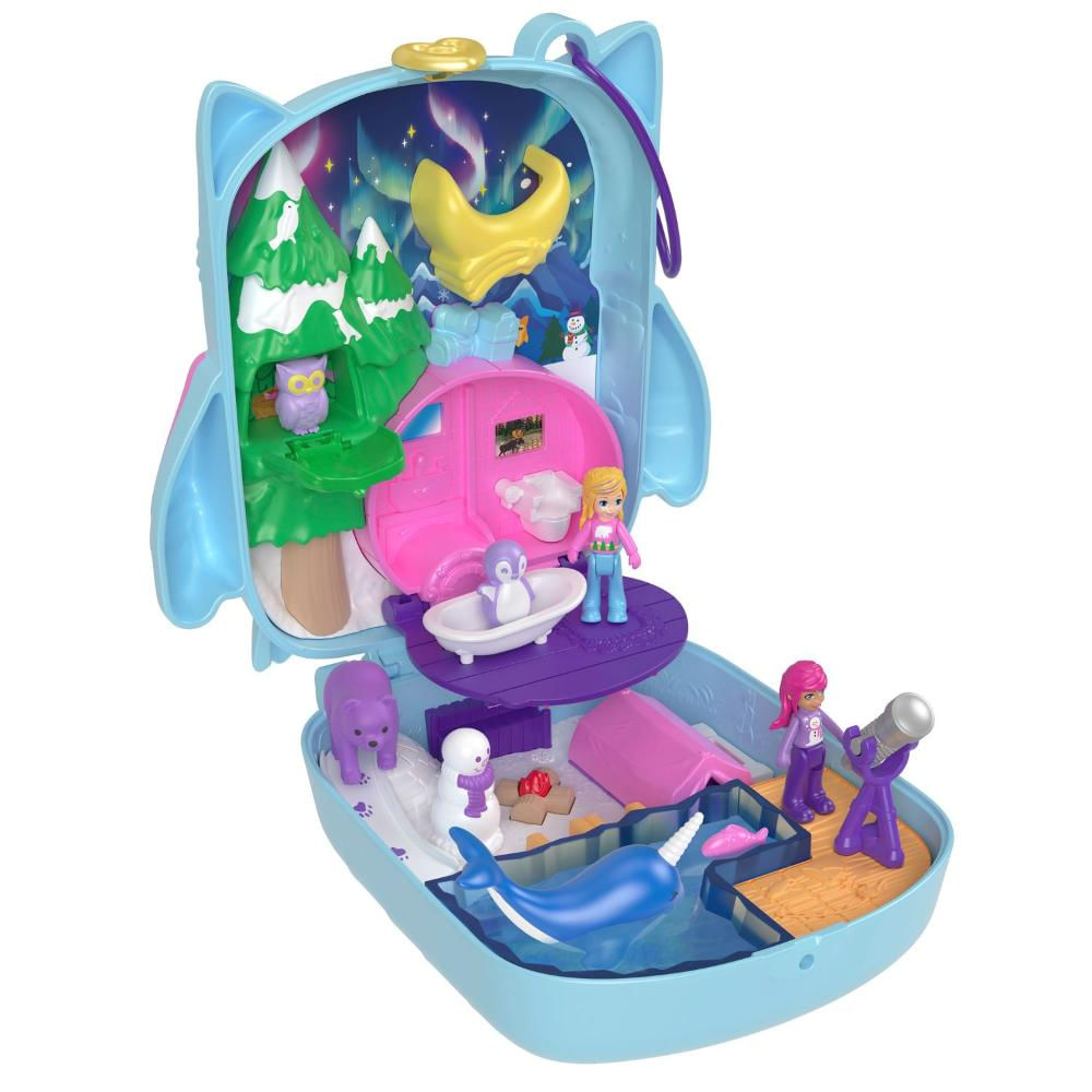 Polly Pocket Conjunto Estojo Coruja Nevada - Mattel