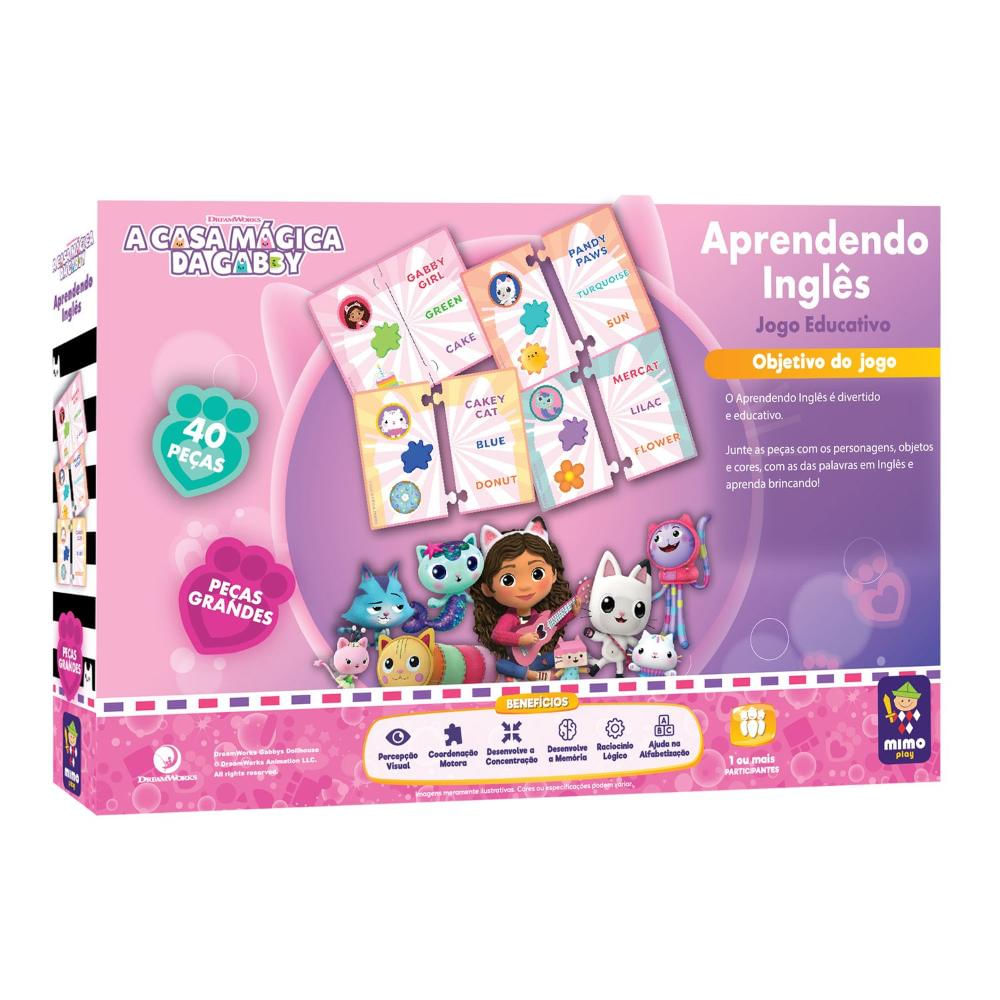 Jogo A Casa da Gabby Aprendendo Inglês - Mimo