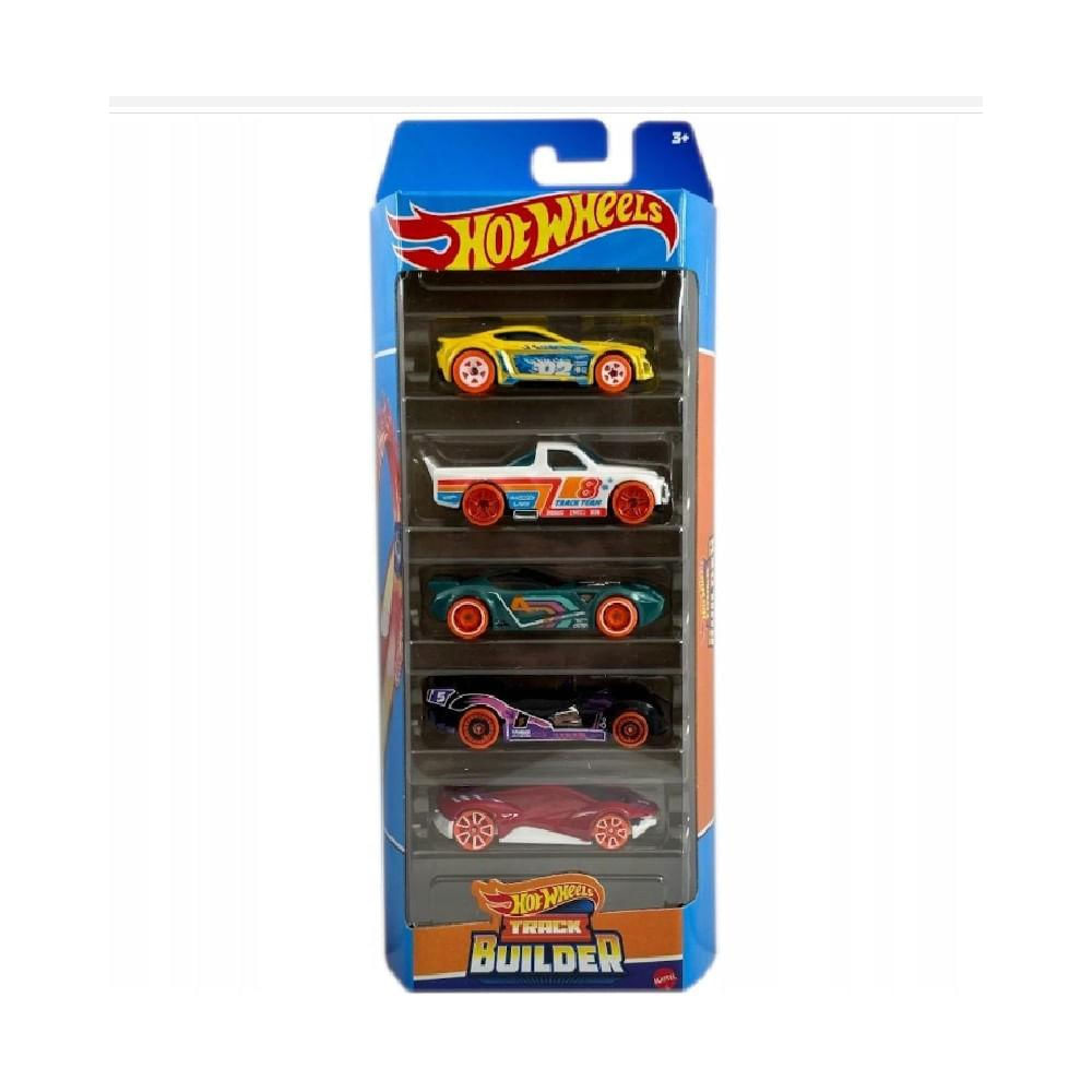 Hot Wheels Die Cast Pacote com 5 Carros- Mattel