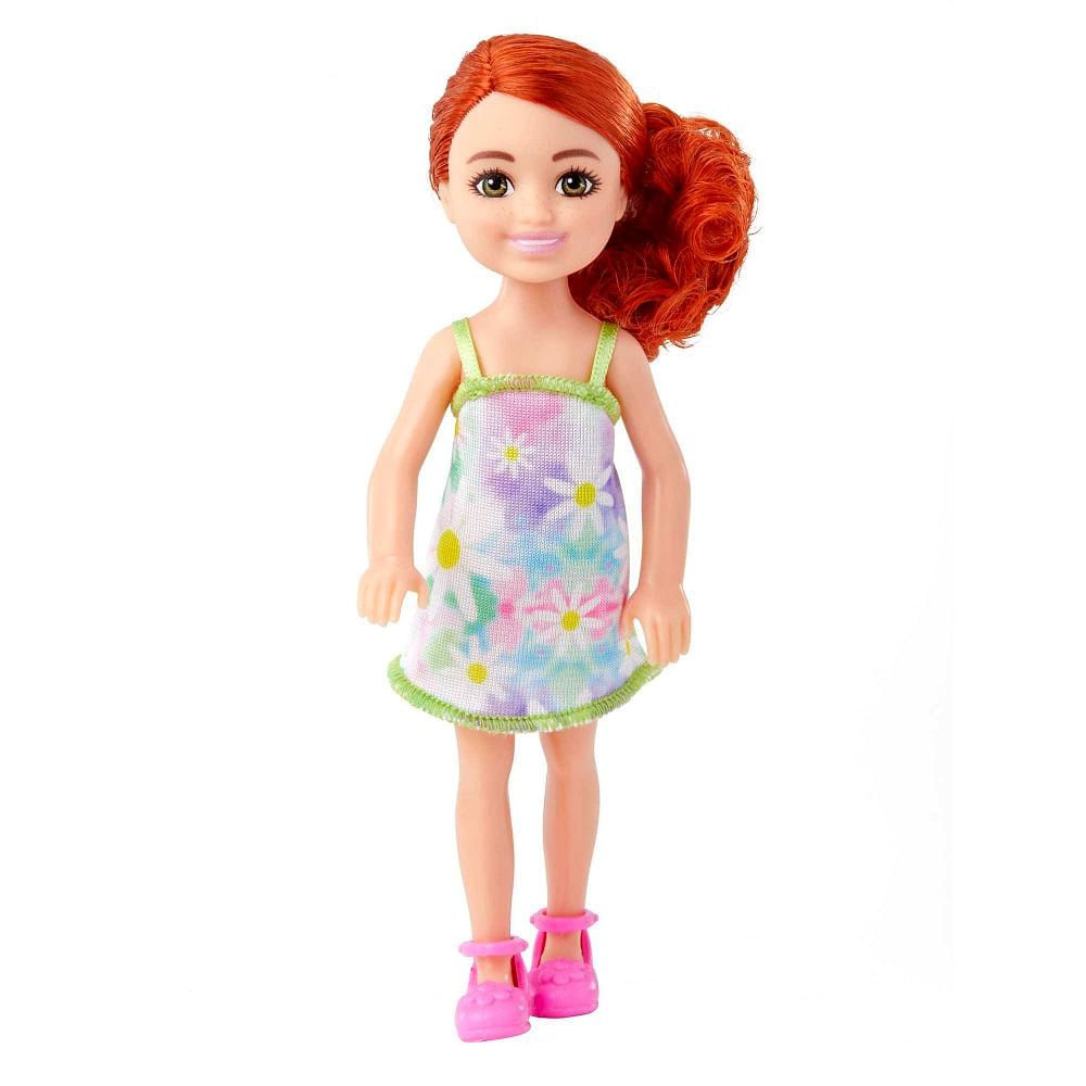 Barbie Chelsea Vestido Azul Floral - Mattel