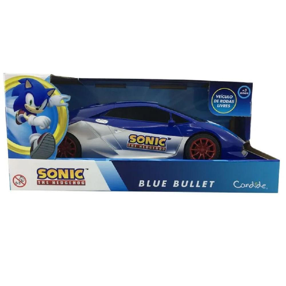 Carro Roda Livre Sonic Blue Bullet - Candide