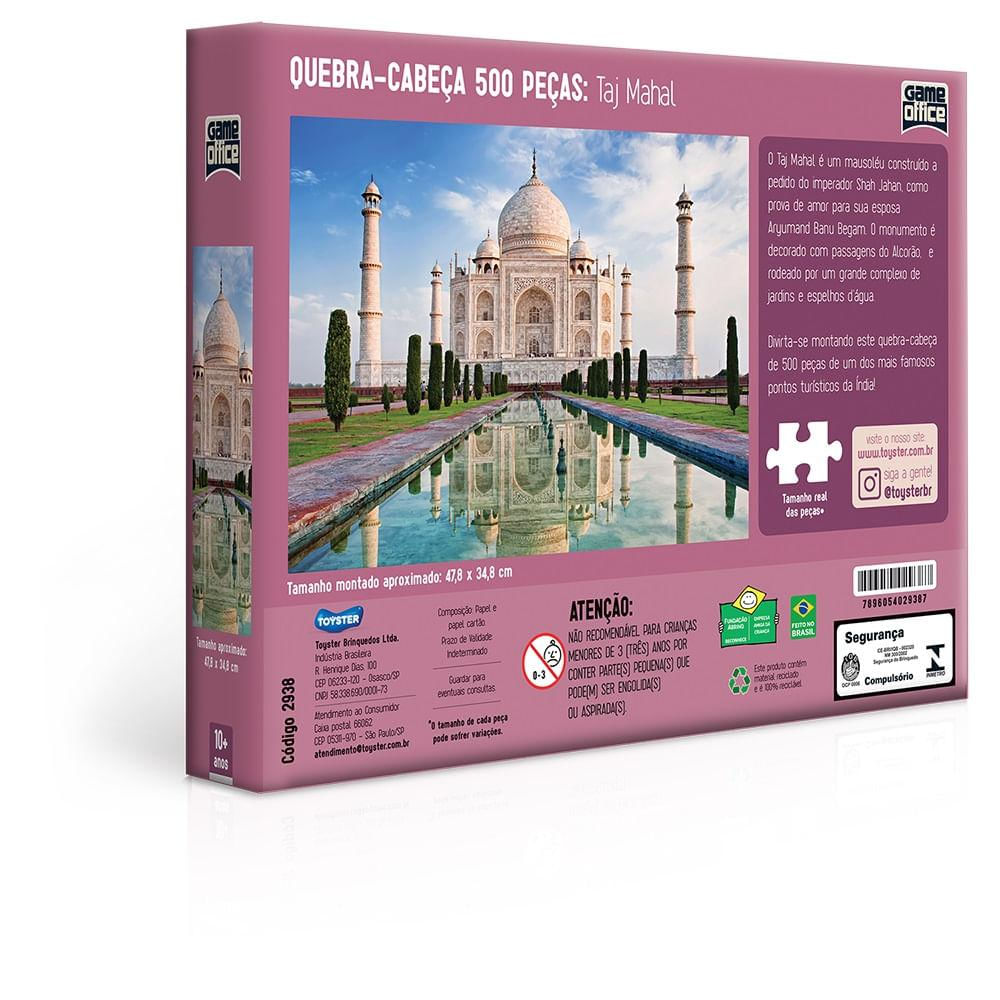 Quebra Cabeça Taj Mahal 500 Peças - Toyster