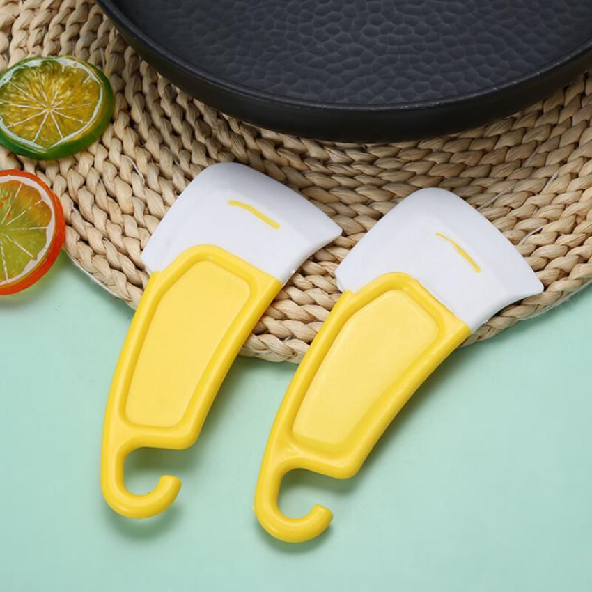 Espátula de Silicone Plástica para Cozinha, Ferramenta à Prova de Óleo amarelo