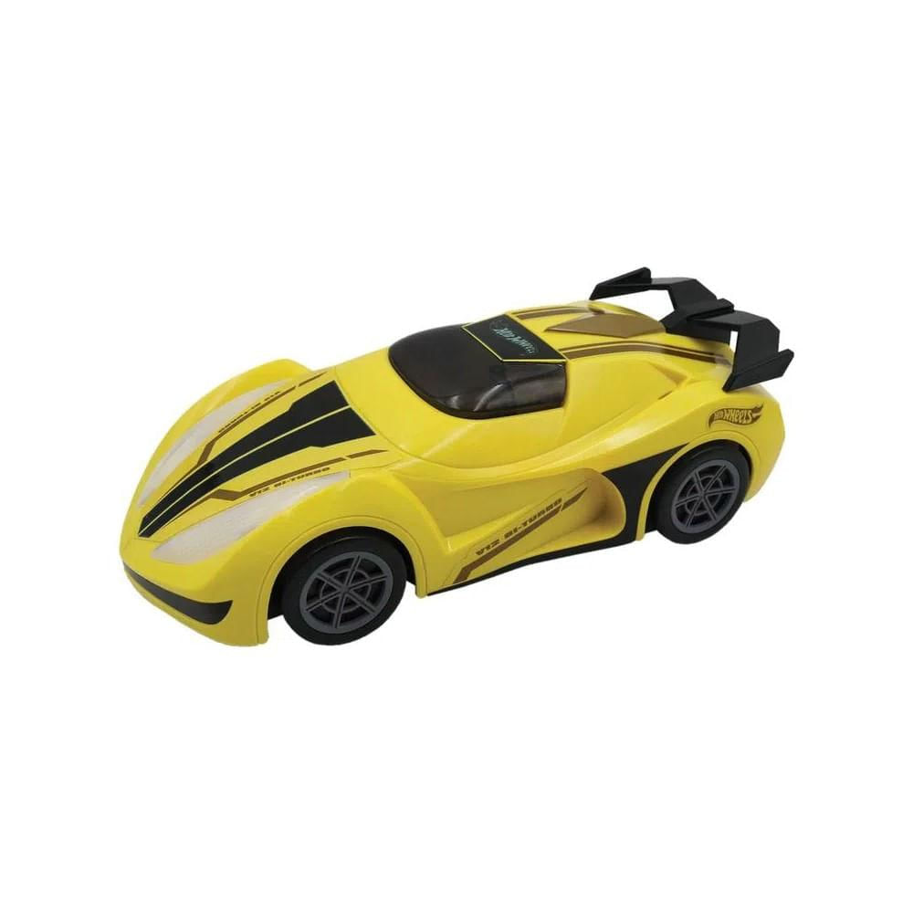 Carrinho Formula Turismo com Som e Luzes Amarelo - Candide