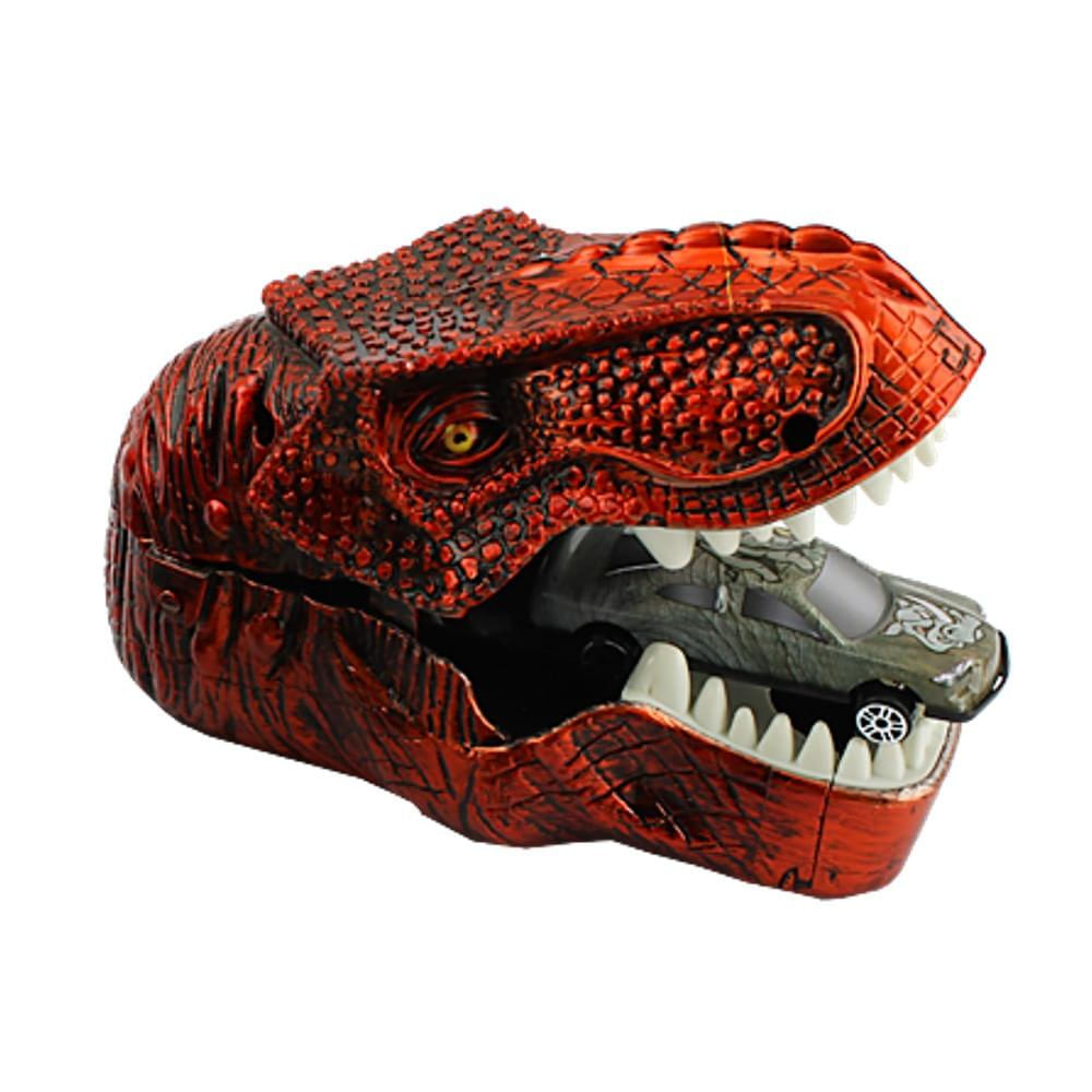 Lançador de Carrinhos Dinossauro Laranja - BBR Toys