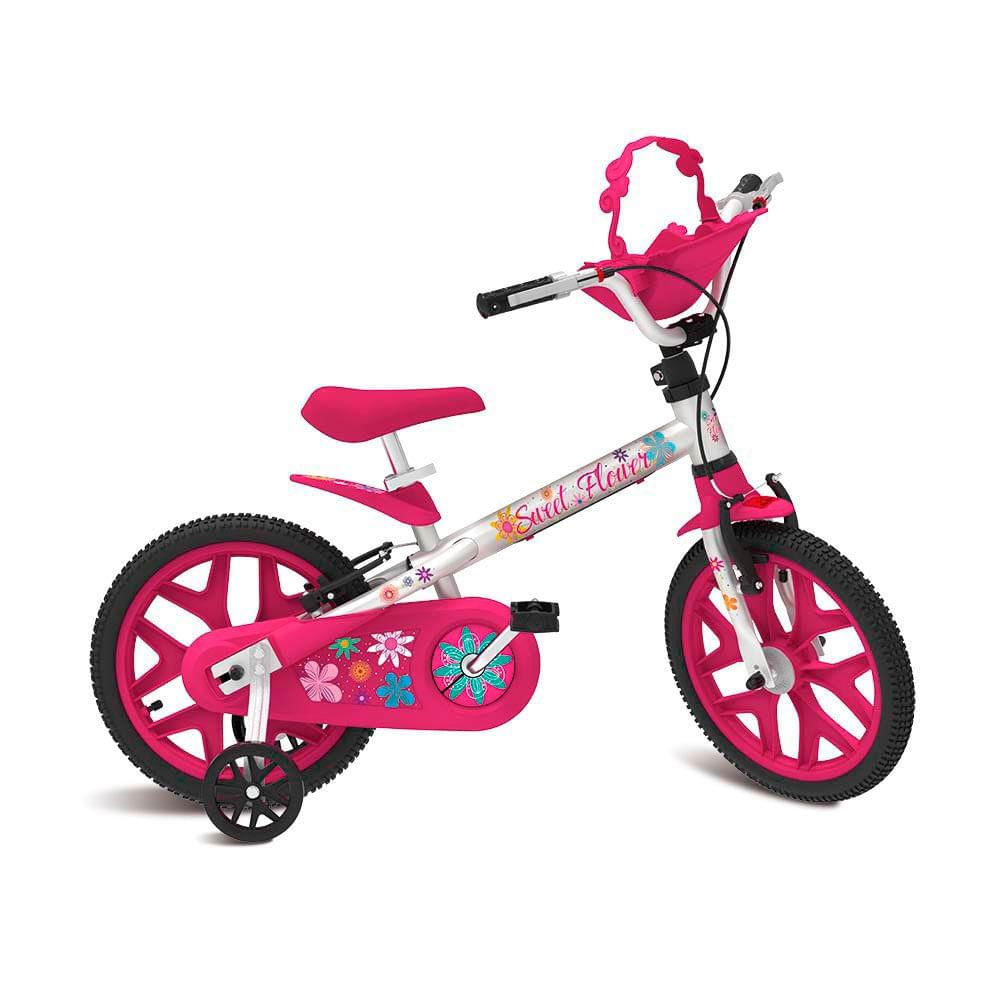 Bicicleta 16 Sweet Flower Pro - Bandeirante