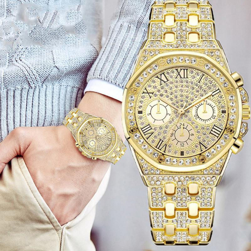 Relógios de Pulso de Luxo Masculinos com Diamantes