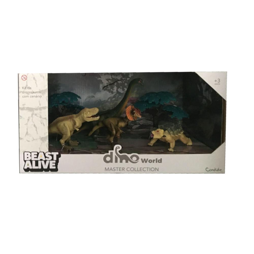 Robo Alive Dino World Brotossauro Verde- Candide