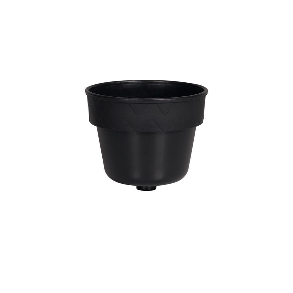 Vaso 2 em 1 13cm Preto