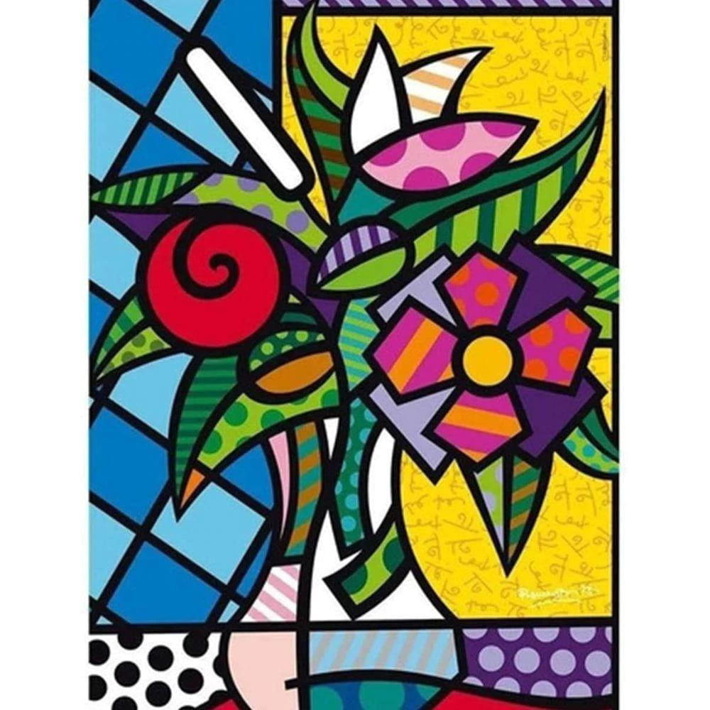 Puzzle Flower Romero Britto 500 Peças - Grow