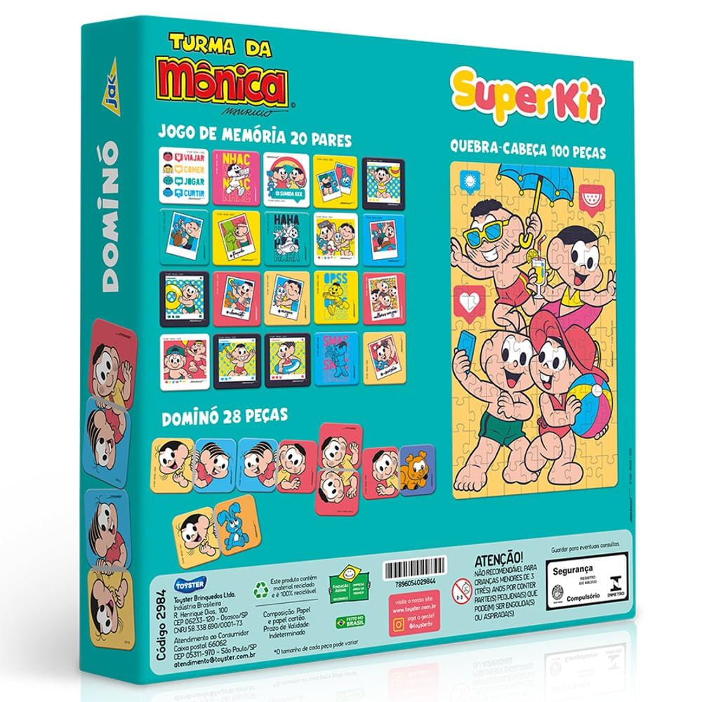 Super Kit Turma da Mônica com 3 Jogos - Toyster