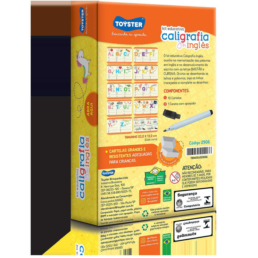 Kit Educativo Caligrafia Inglês - Toyster