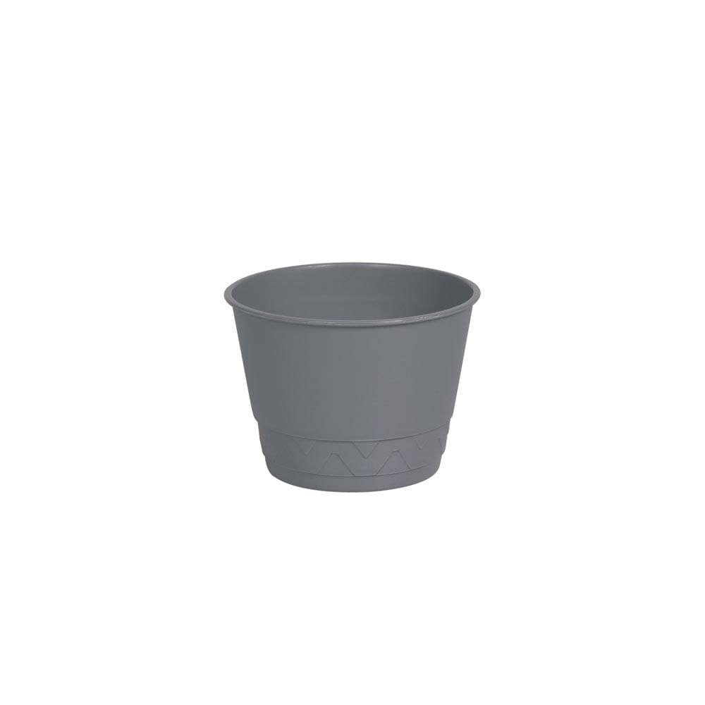 Vaso 2 em 1 13cm Cinza