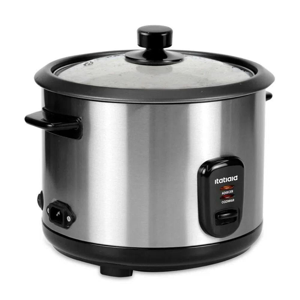 Panela Eletrica De Arroz Midi 8 Xicaras 1,5l Preto-inox 127v