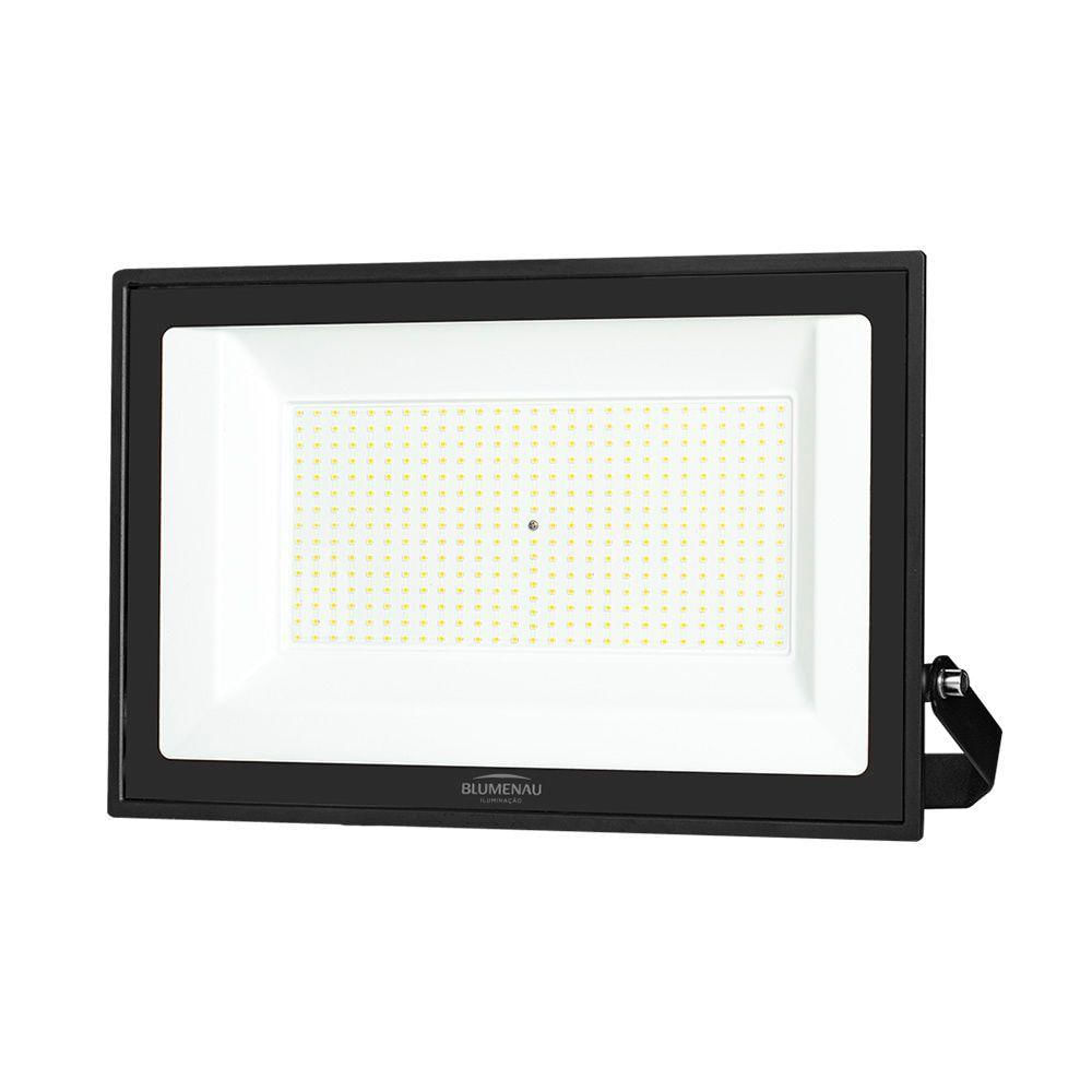 Refletor Blumenau Led Tech Pro 400w Preto Bivolt 6500k Luz Branca