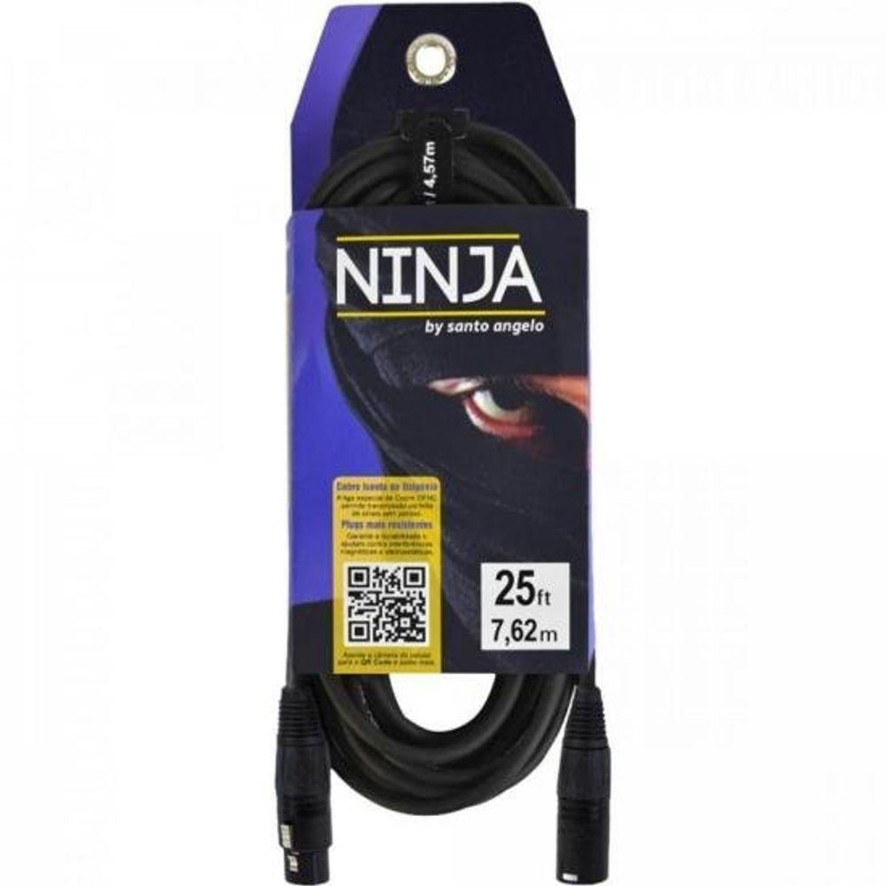 Cabo Para Microfone 7,62M Ninja Lw B Santo Angelo