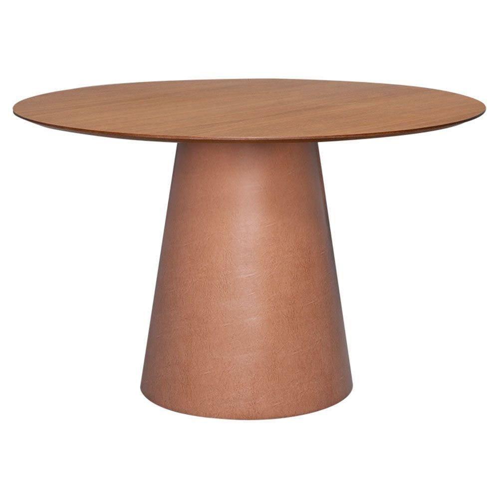 Mesa De Jantar Desirée Laminada Medida 120cm Cor Fh2 - Honey Verniz