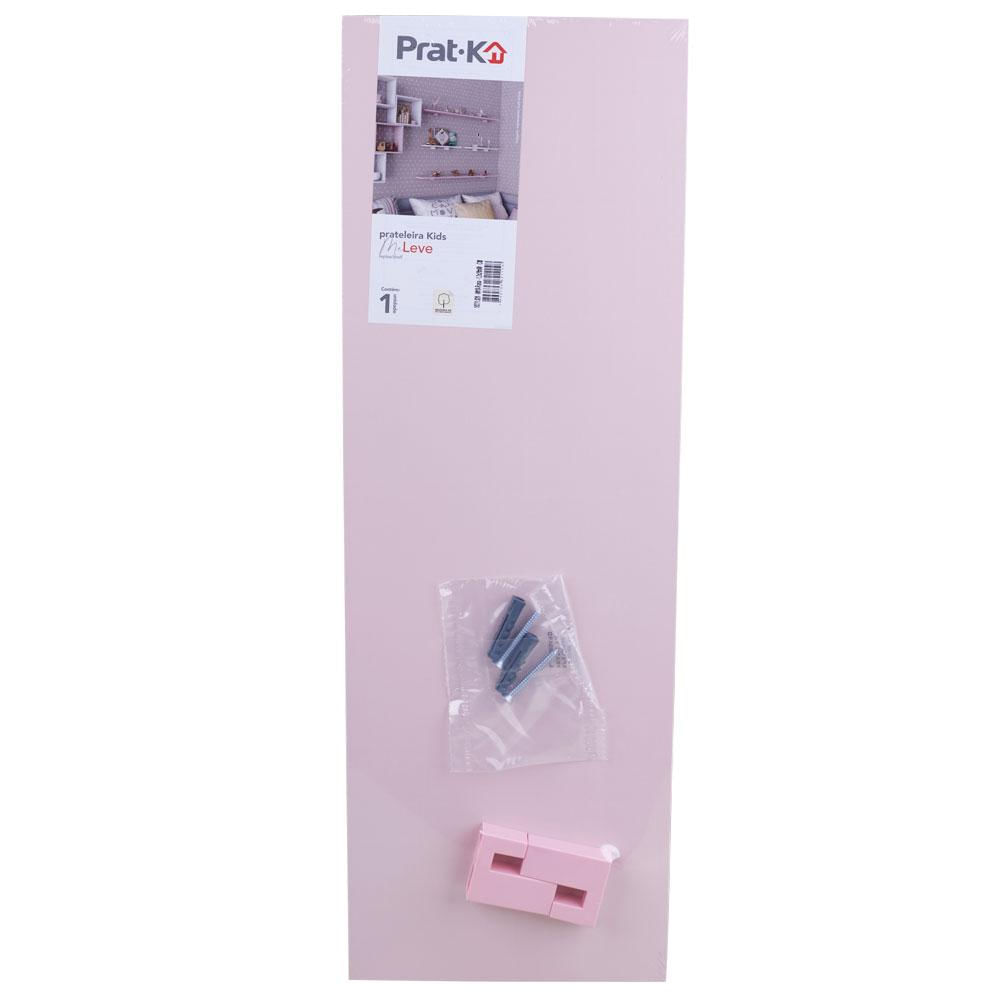 Prateleira 20x60cm Prat-k Me Leve Kids Rosa