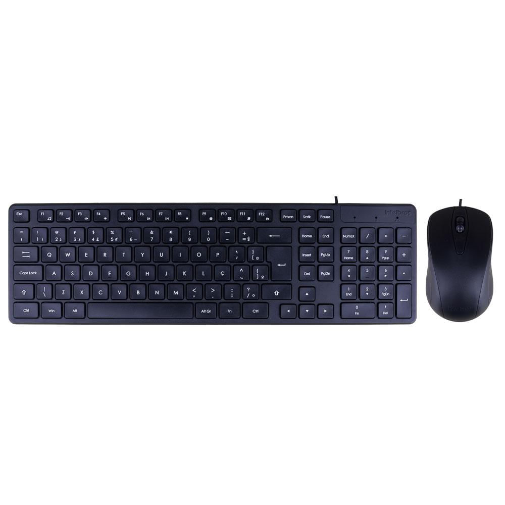 Teclado com Mouse USB Intelbras CCI20 Preto