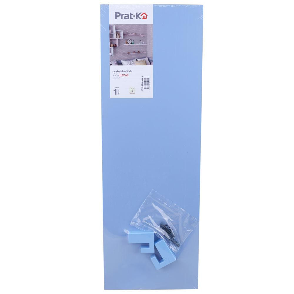 Prateleira 20x60cm Prat-k Me Leve Kids Azul