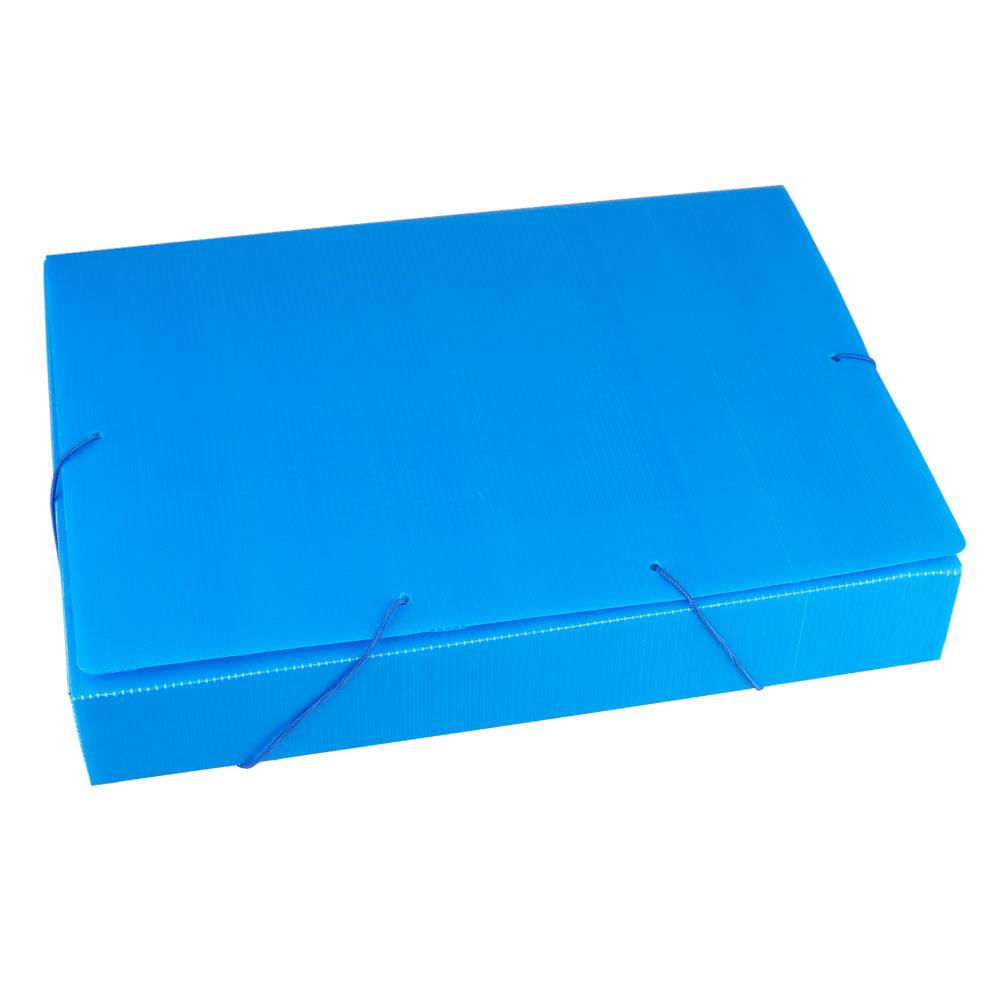 Pasta Escolar Dello com Elástico 5.5cm Azul