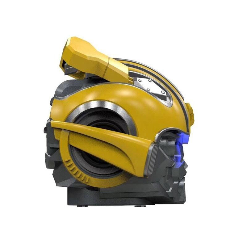 Caixa de Som Bluetooth Mini Sem Fio Figura de Filme Transformers amarelo